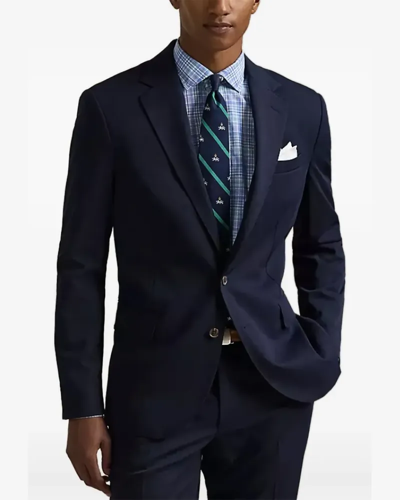 Ralph Lauren Einreihiger Mantel - Blau Blau