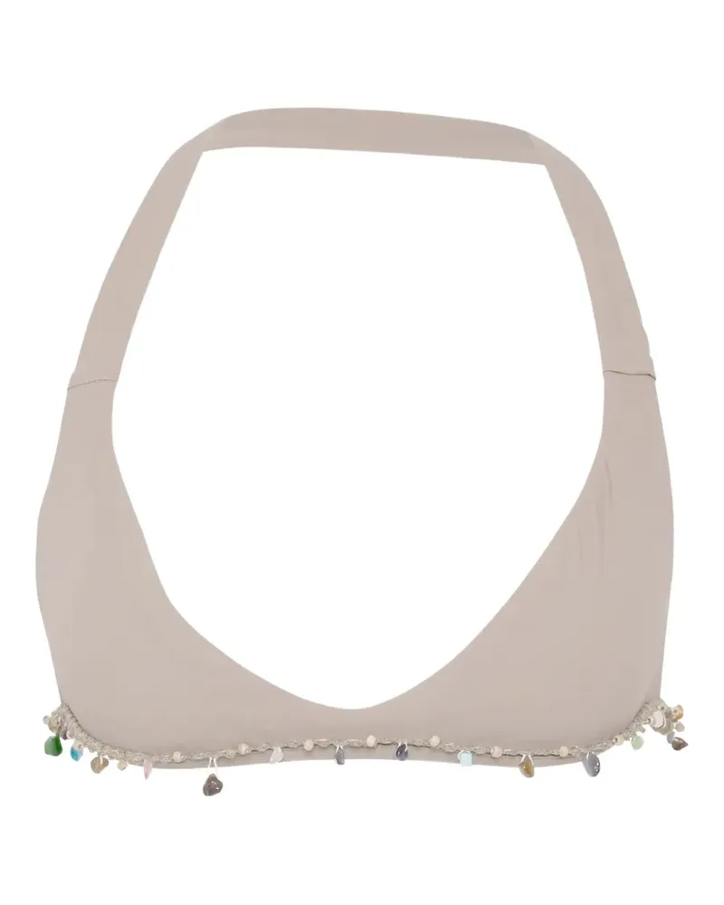 Christopher Esber Beach Quartz Minuscule bikini top - Nude Nude