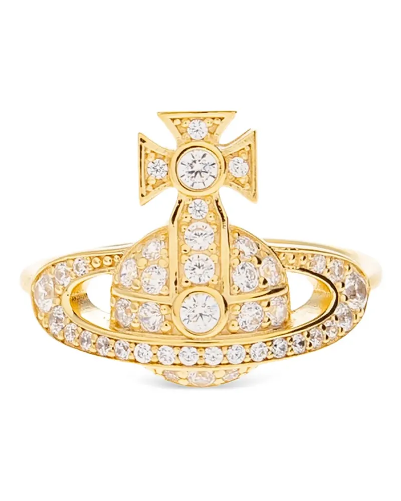 Vivienne Westwood Little Orb jewelled ring - Gold Gold
