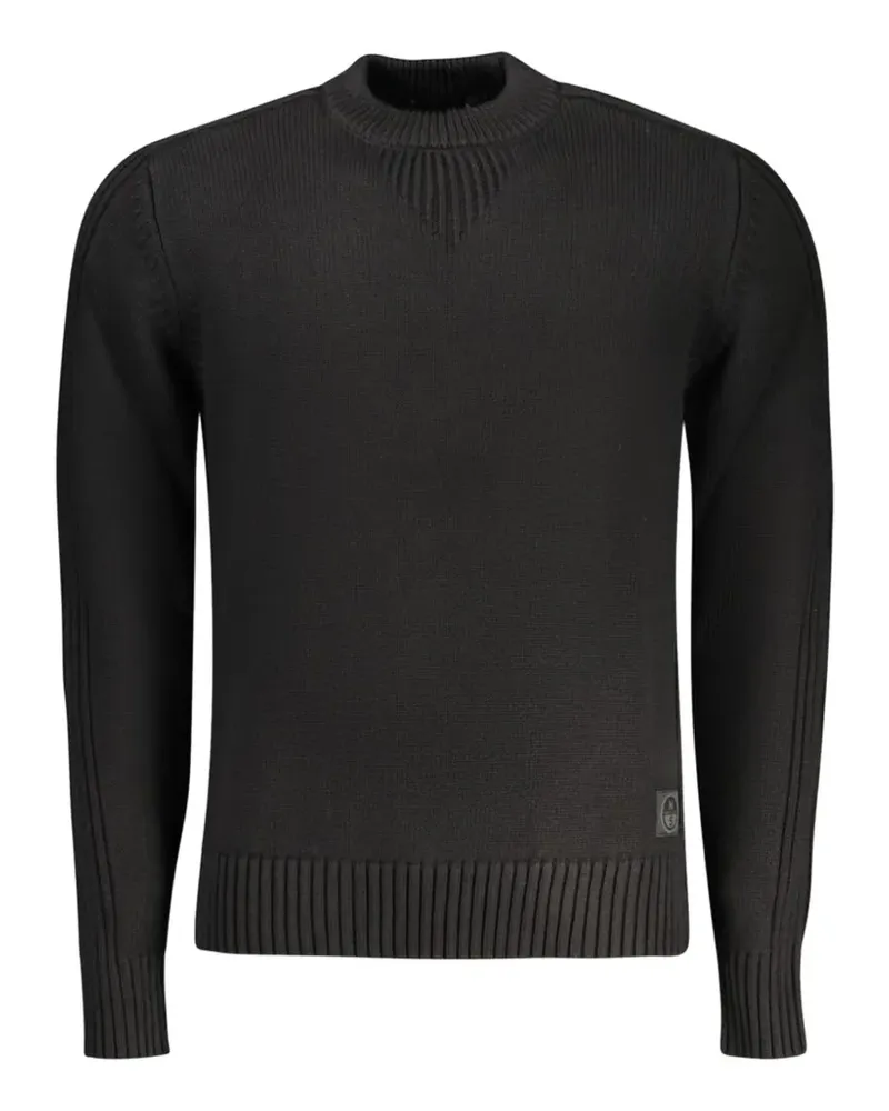 North Sails ribbed-trim sweater - Schwarz Schwarz