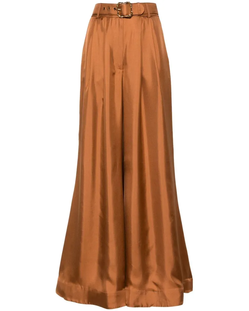 Zimmermann Illustration Double Tuck Hose - Braun Braun