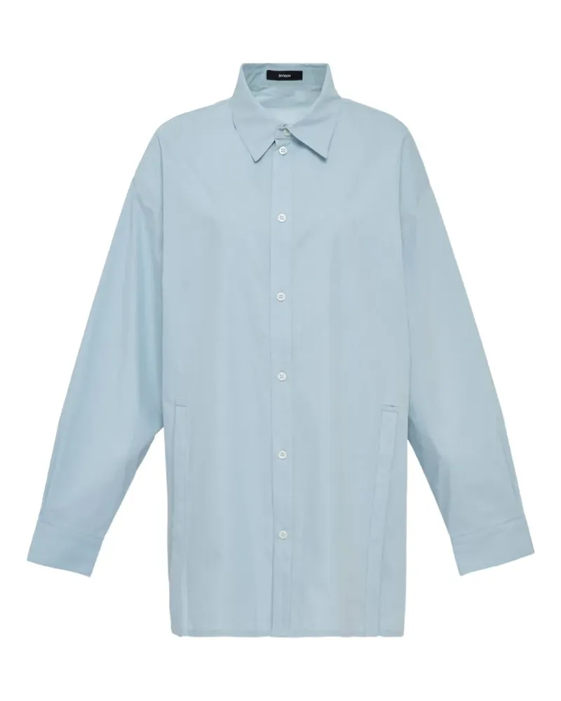 BONBOM slit-detail shirt - Blau Blau