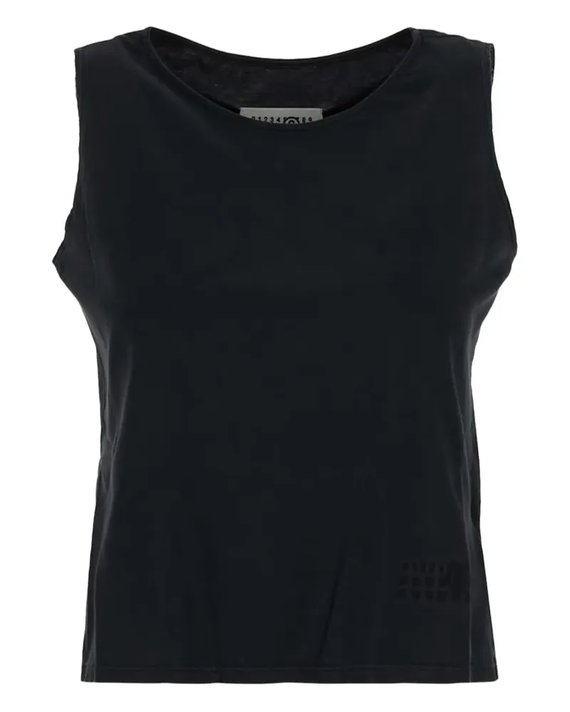 Maison Margiela Oberteil aus Baumwolle - Schwarz Schwarz