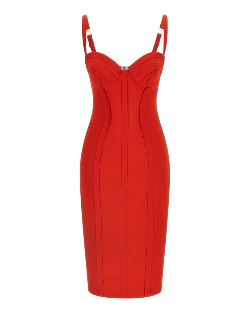 Elisabetta Franchi bustier midi dress - Rot Rot