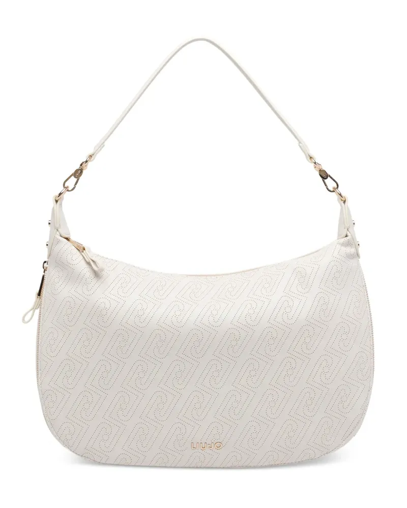 Liu Jo Schultertasche mit Logo-Print - Weiß Weiß