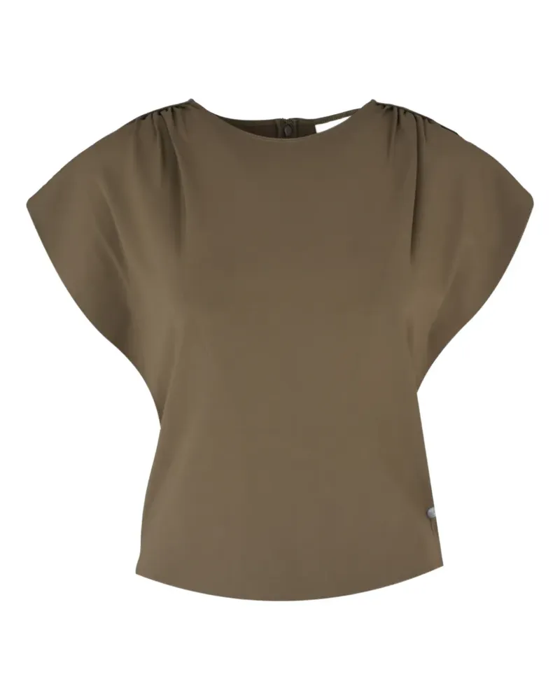 Roland Mouret Petal Oberteil mit drapierten Ärmeln - Grün Grün