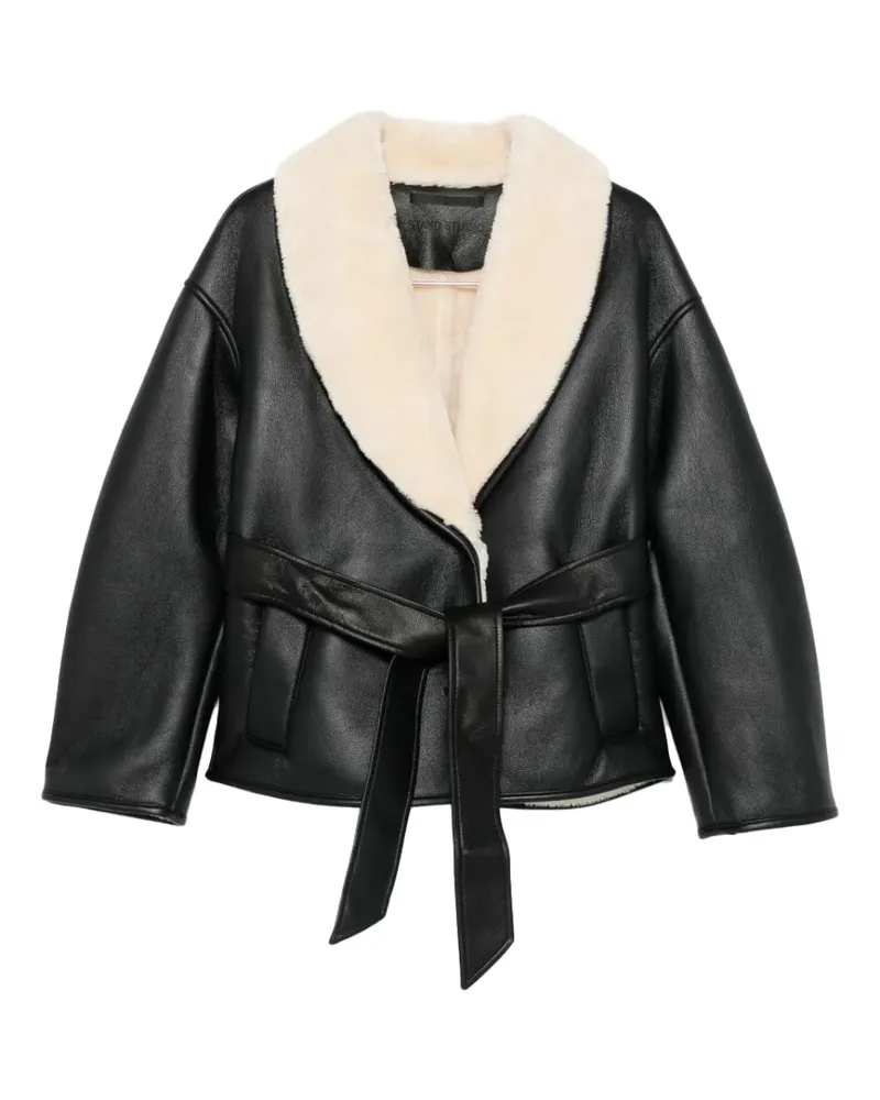 STAND Mantel mit abstraktem Muster - Weiß Weiß