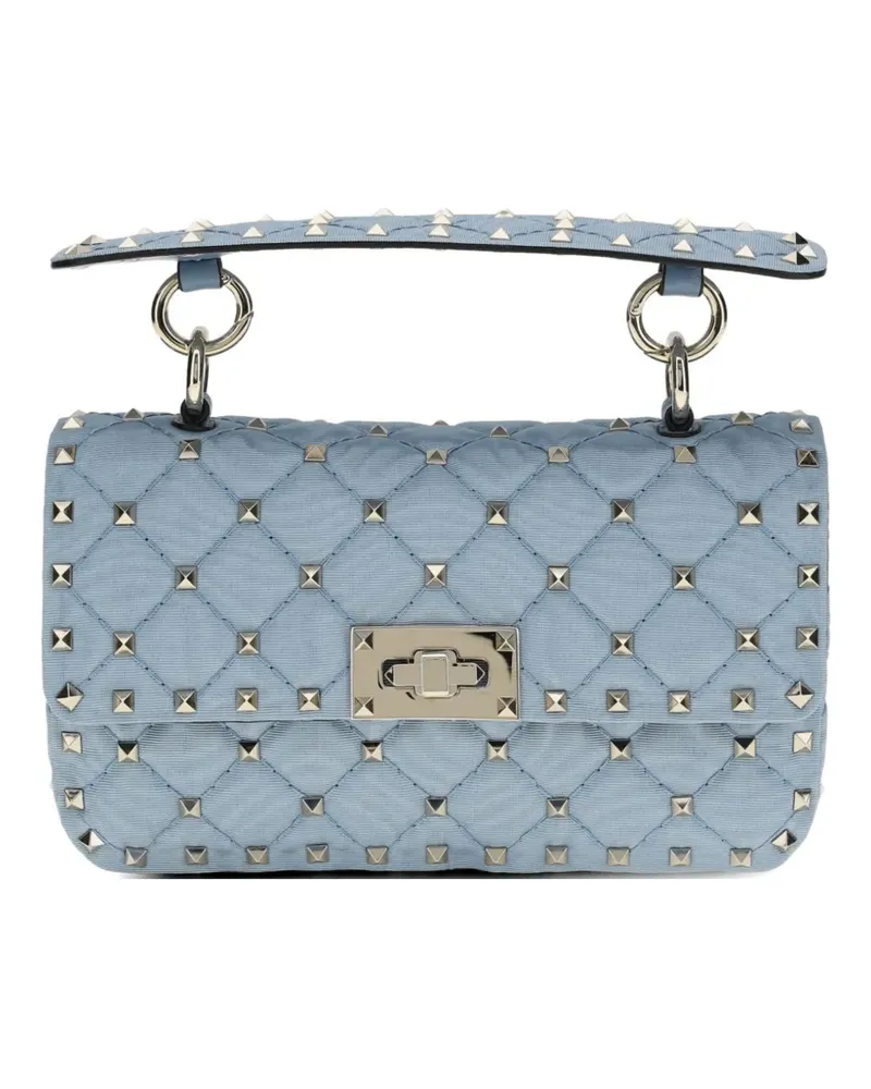 Valentino Garavani small Rockstud Spike quilted crossbody bag - Blau Blau