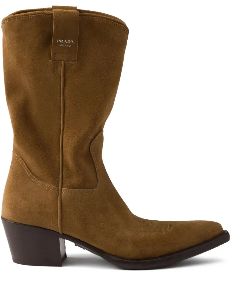 Prada Klassische Cowboystiefel - Braun Braun