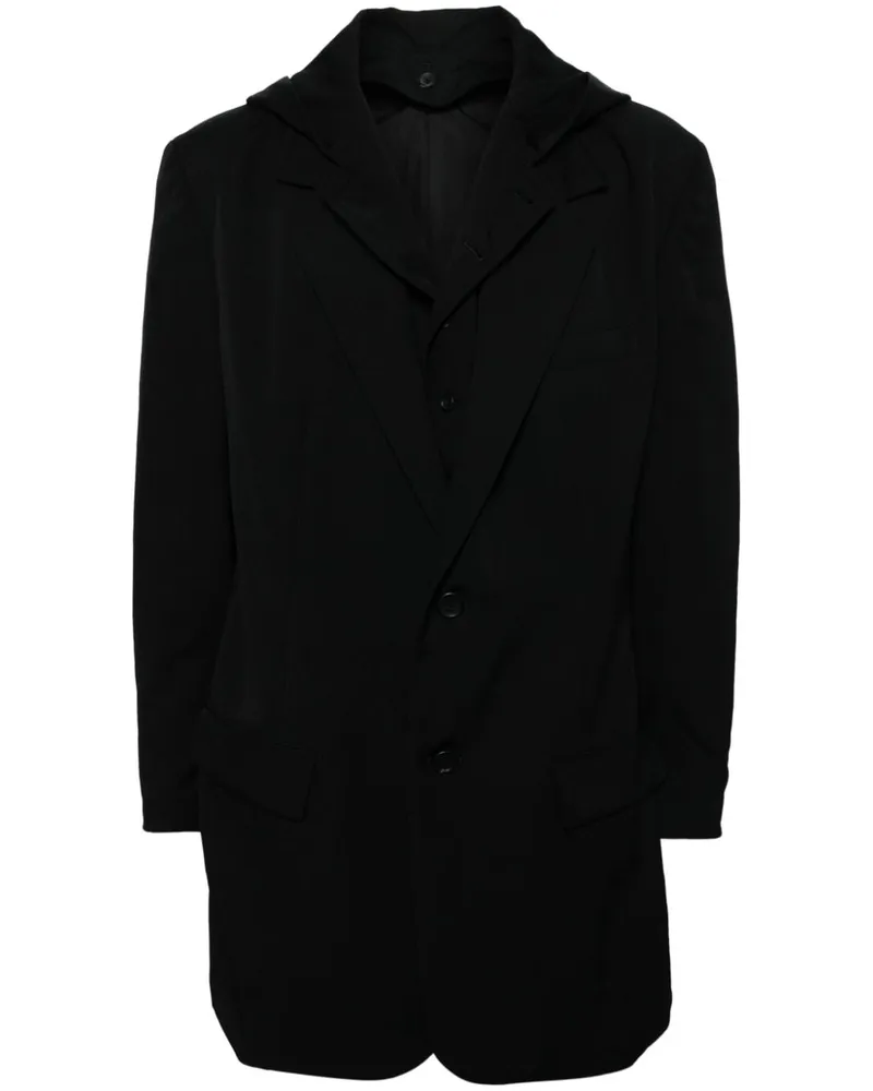 Yohji Yamamoto Sakko aus Gabardine - Schwarz Schwarz