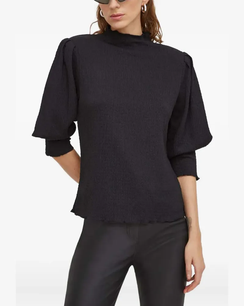 Day Birger et Mikkelsen Bluse mit Puffärmeln - Schwarz Schwarz