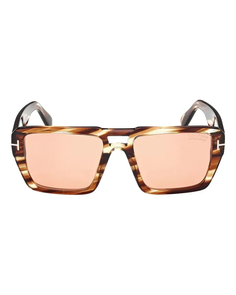 Tom Ford Redford tortoiseshell-effect square-frame sunglasses - Braun Braun