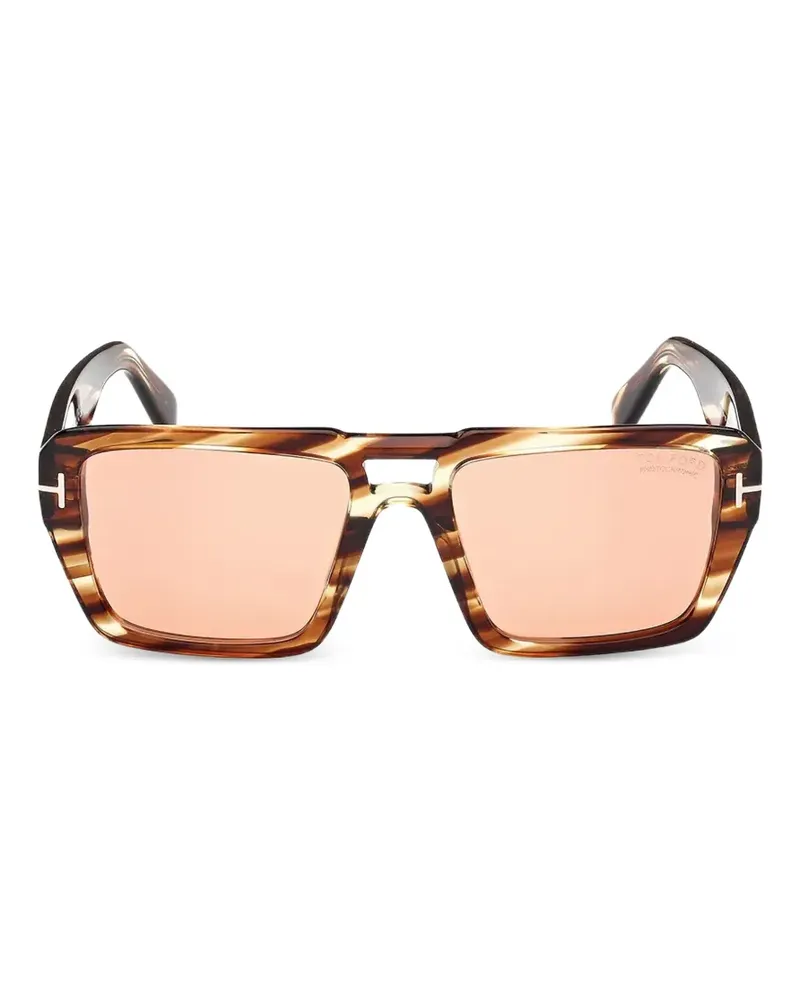 Tom Ford Redford tortoiseshell-effect square-frame sunglasses - Braun Braun