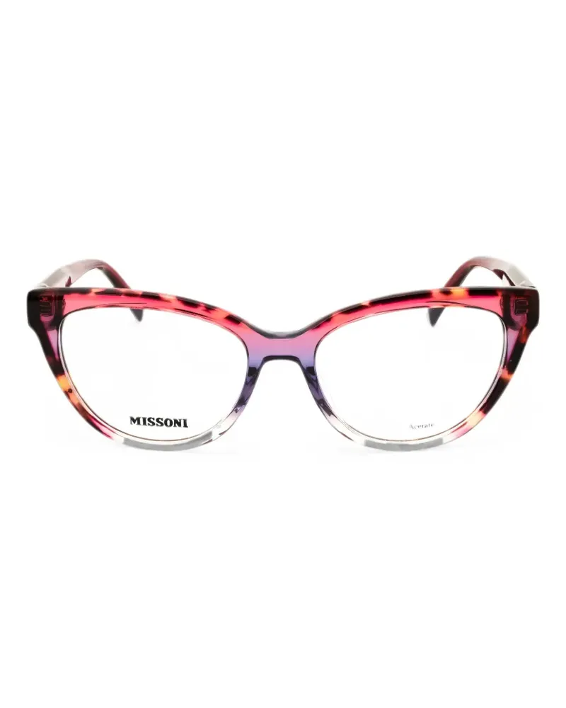 Missoni Cat-Eye-Brille in Schildpattoptik - Rosa Rosa