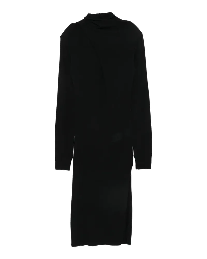 ATTICO roll-neck wool dress - Schwarz Schwarz