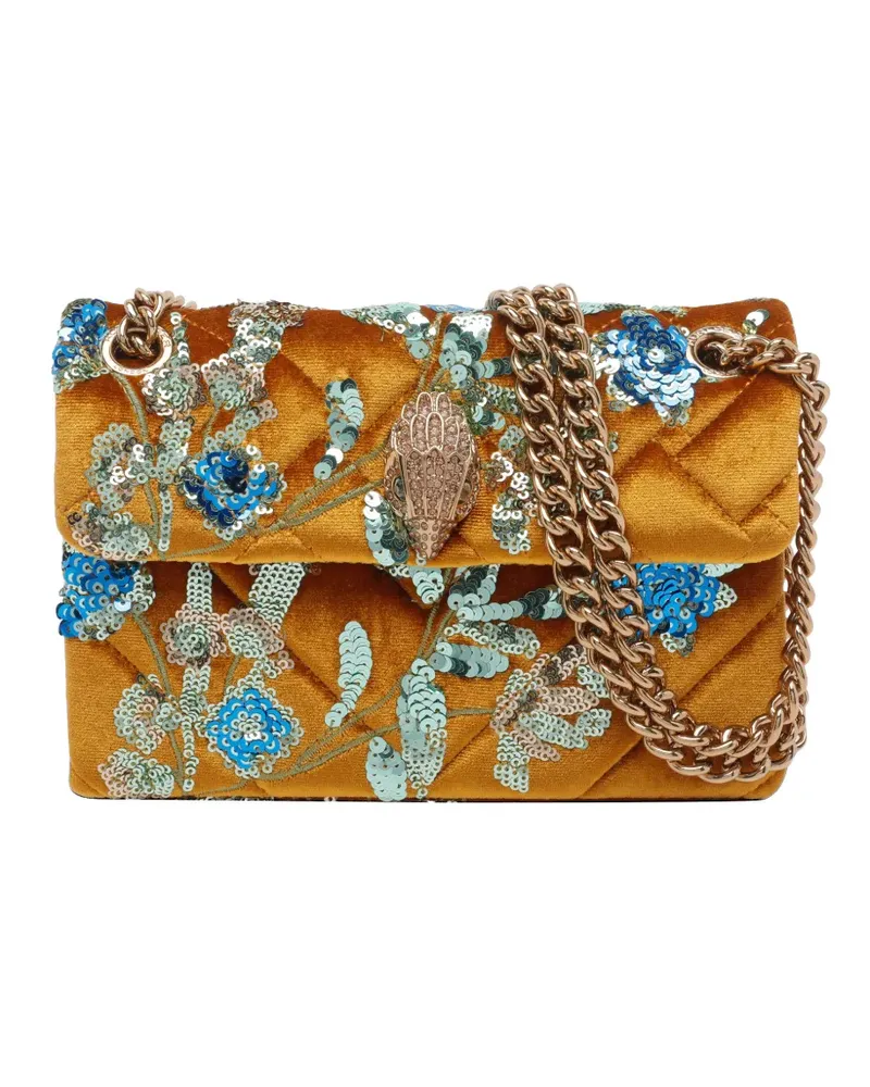 Kurt Geiger sequin-embellished quilted shoulder bag - Gelb Gelb