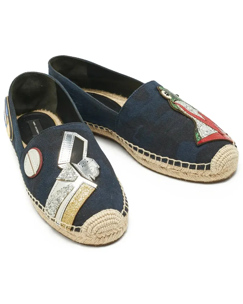 Marc Jacobs 39 Espadrilles mit Patch - Blau Blau