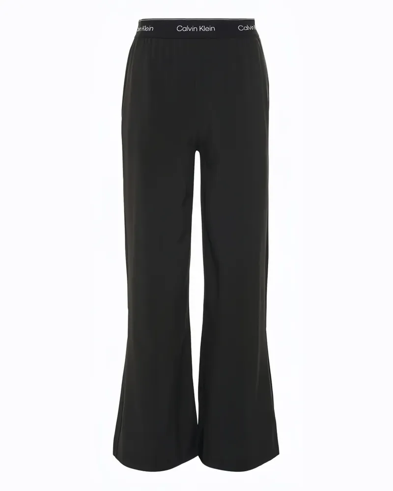 Calvin Klein Hose mit weitem Bein - Schwarz Schwarz