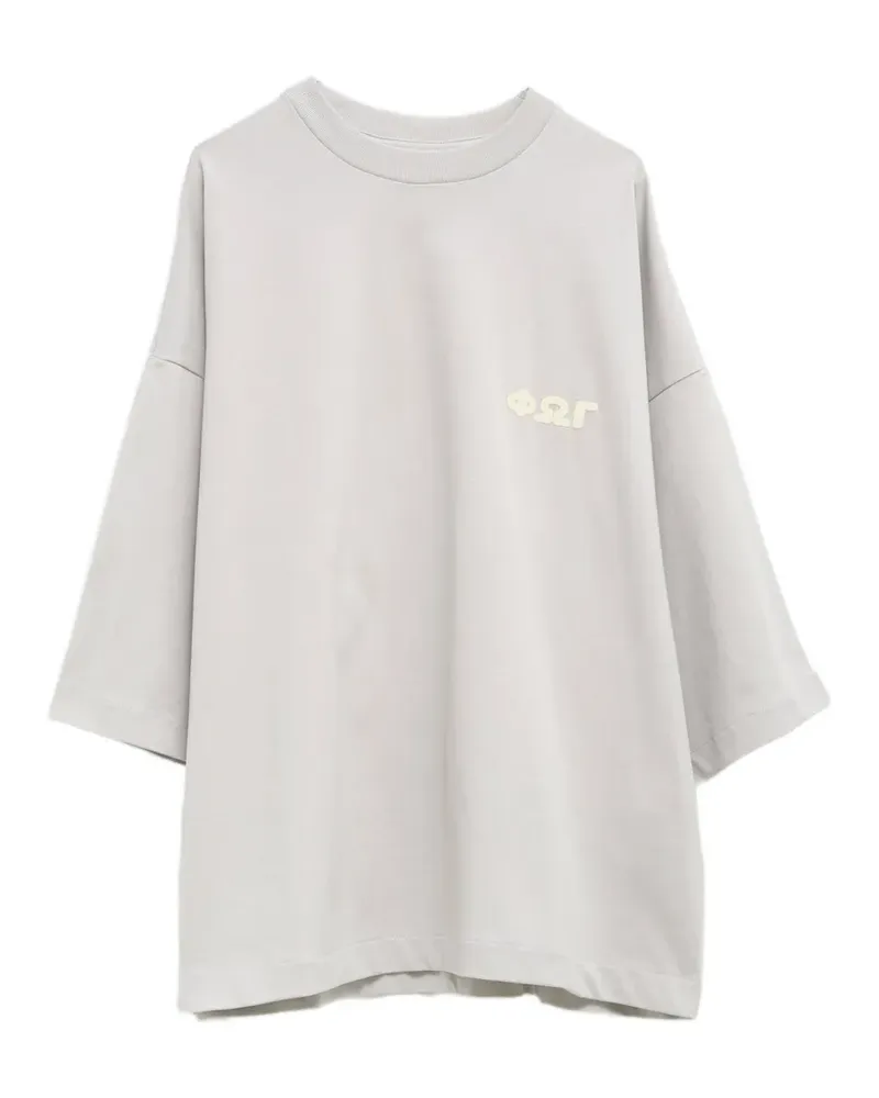 Fear of God logo-print cotton T-shirt - Grau Grau