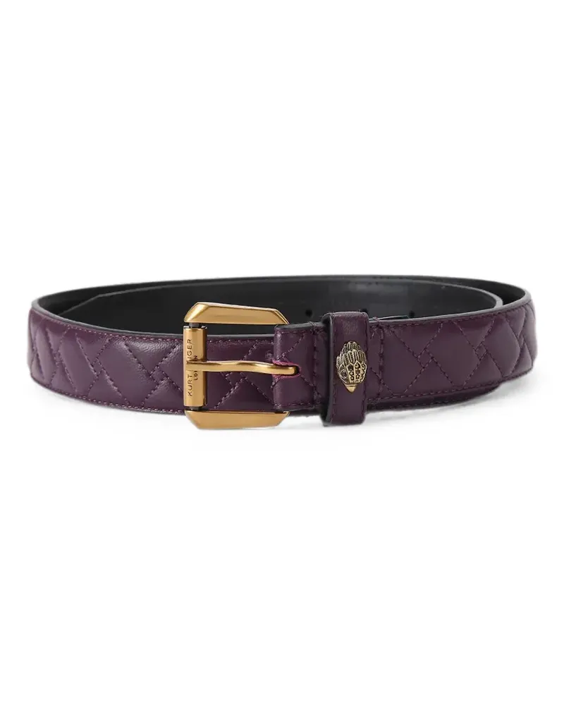 Kurt Geiger Eagle Head quilted belt - Violett Violett