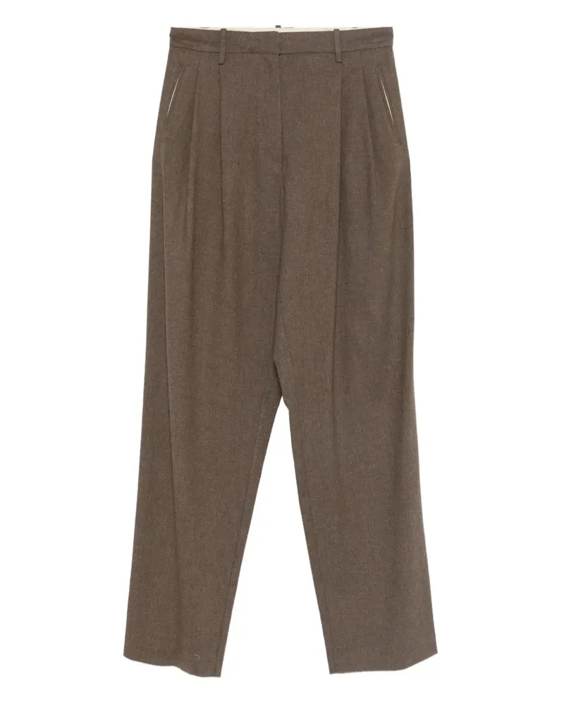 ALYSI Plissierte Hose - Braun Braun