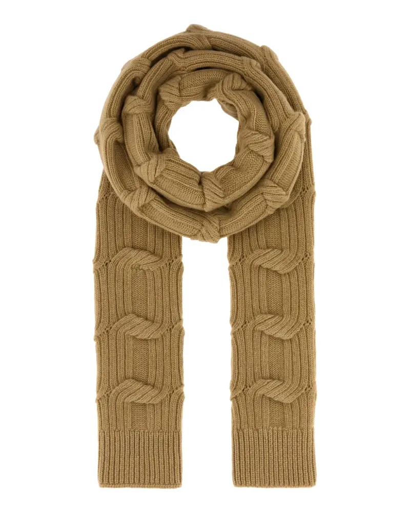 Stella McCartney Falabella cable-knit scarf - Braun Braun