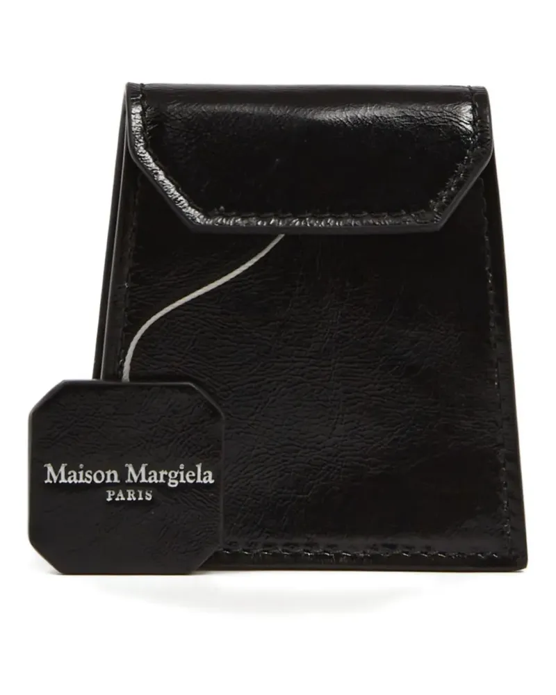 Maison Margiela Portemonnaie mit Logo-Stempel - Schwarz Schwarz