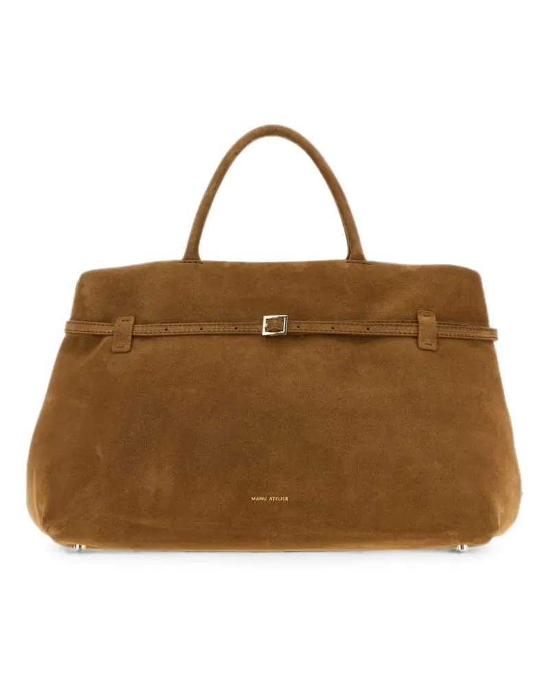 Manu Atelier Le Cambon Handtasche aus Wildleder 40cm - Braun Braun