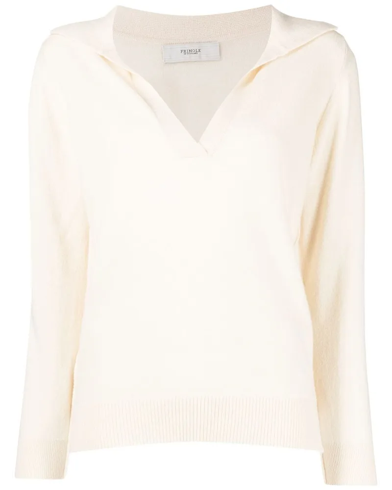 Pringle of Scotland Pullover mit Polokragen - Weiß Weiß