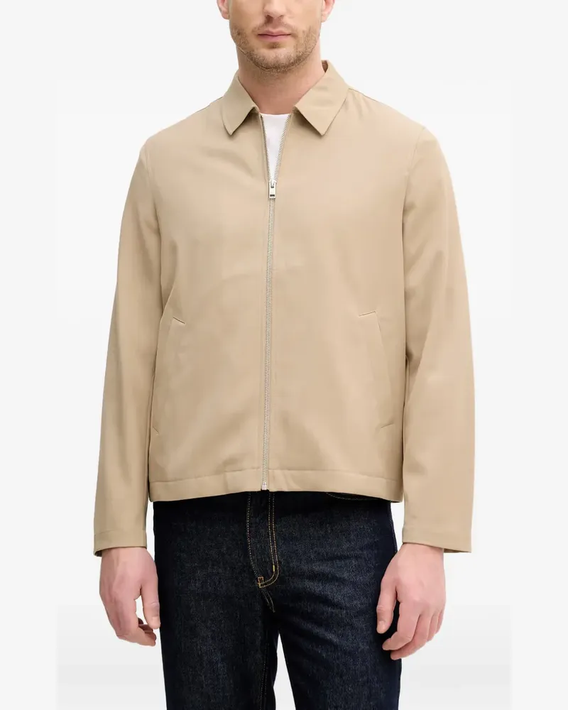 Lindbergh Casuel zip-up shirt jacket - Nude Nude