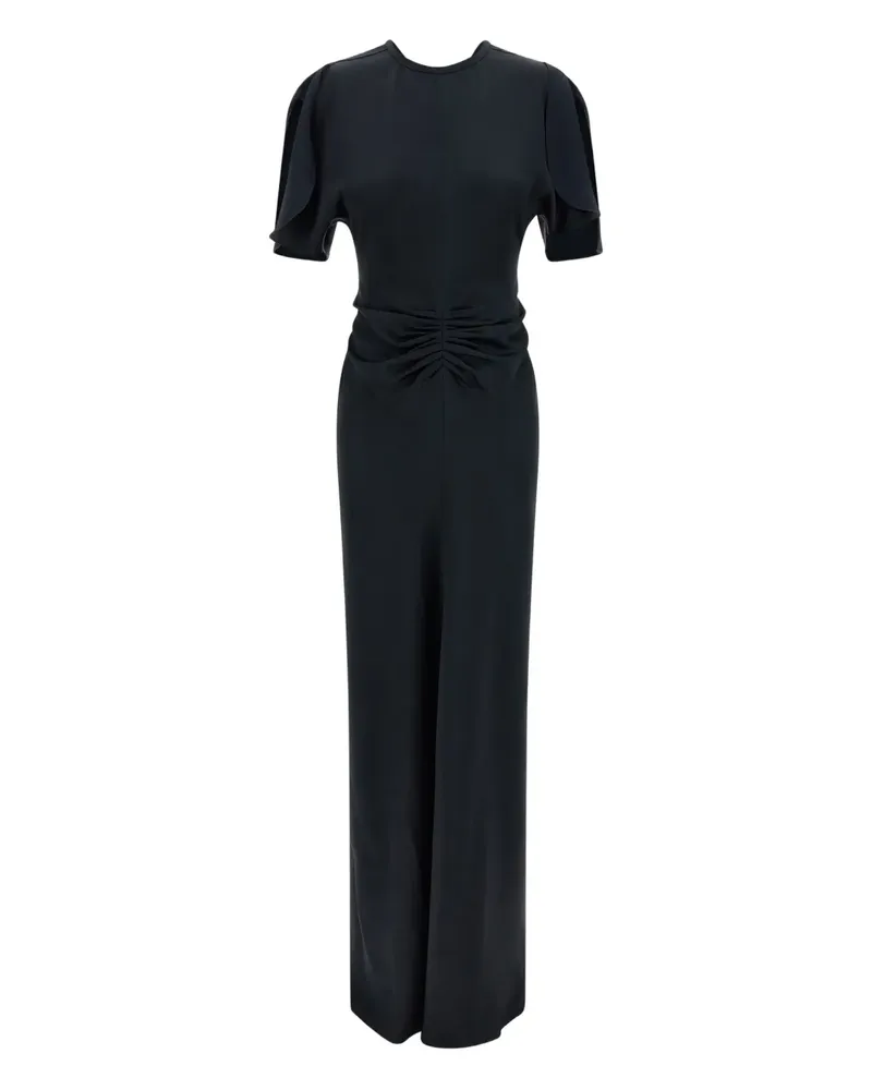 Victoria Beckham gathered-waist maxi dress - Blau Blau