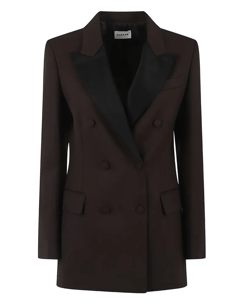 P.A.R.O.S.H. P.A.R.O H. Double-breasted jacket - Braun Braun
