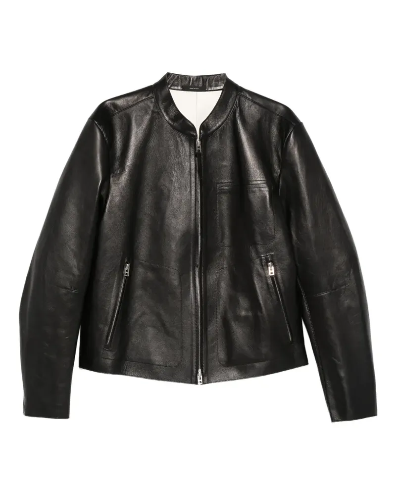 Tom Ford Lederjacke mit Reißverschluss - Schwarz Schwarz