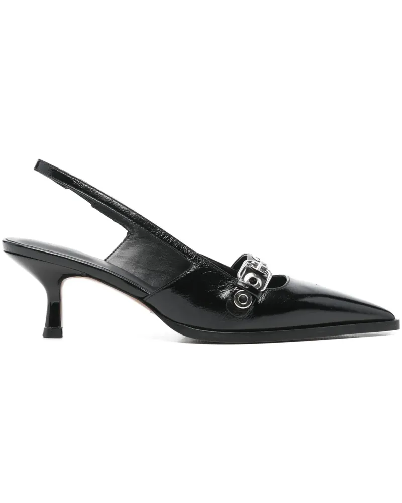 Maje Pumps mit Ösenriemen 70mm - Schwarz Schwarz