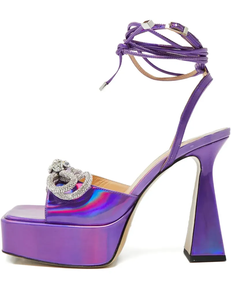 Mach & Mach bow-detail leather sandals - Violett Violett