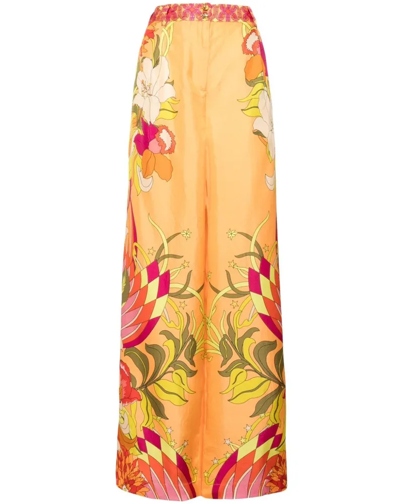 Camilla Hose mit weitem Bein - Orange Orange