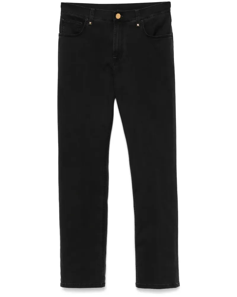 Stefano Ricci Klassische Tapered-Jeans - Schwarz Schwarz