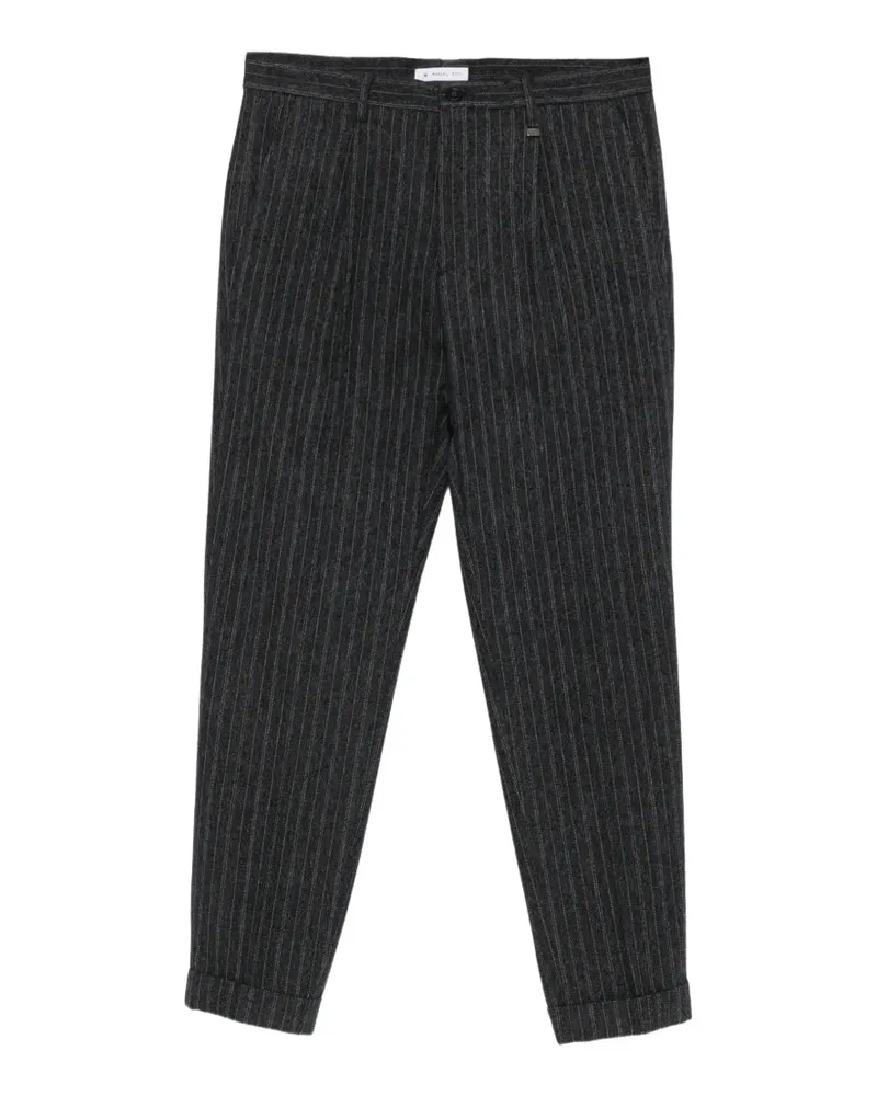 Manuel Ritz Londra Bundfaltenhose mit Nadelstreifen - Grau Grau