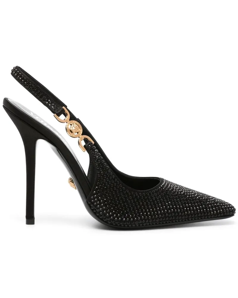 Versace Verzierte Slingback-Pumps - Schwarz Schwarz