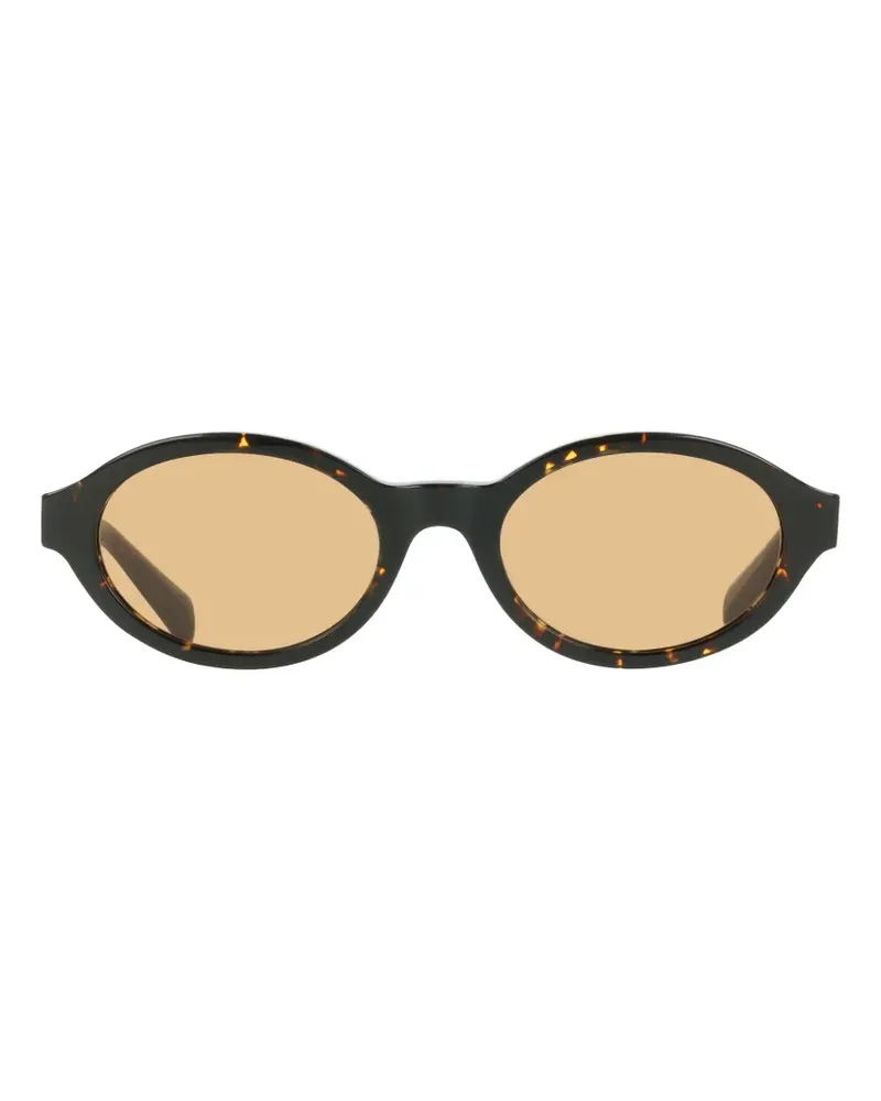 Liu Jo Ovale Sonnenbrille in Schildpattoptik - Braun Braun