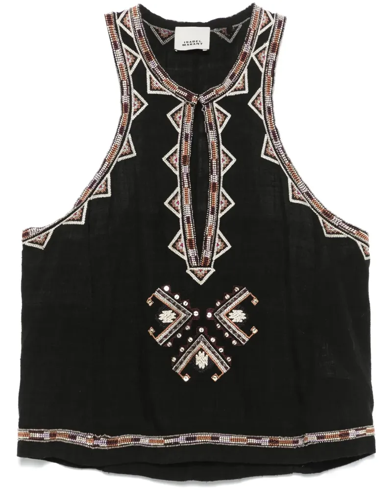 Isabel Marant Zahara Oberteil - Schwarz Schwarz