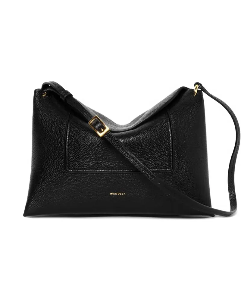 WANDLER structured leather handbag - Schwarz Schwarz