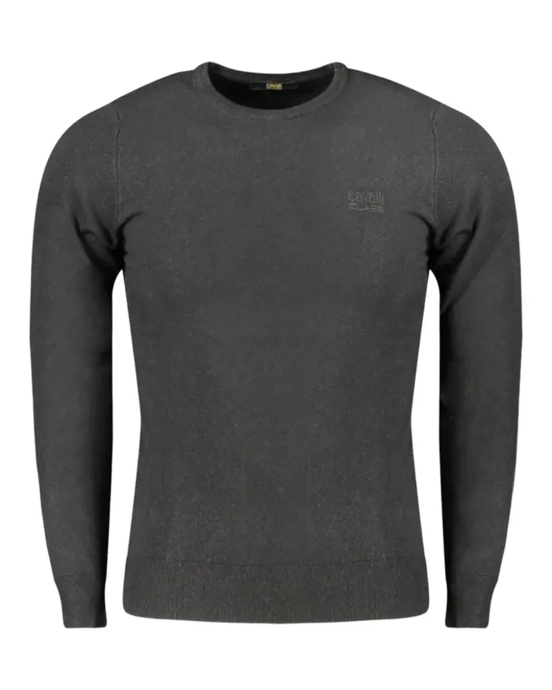 Roberto Cavalli embroidered-logo sweater - Schwarz Schwarz