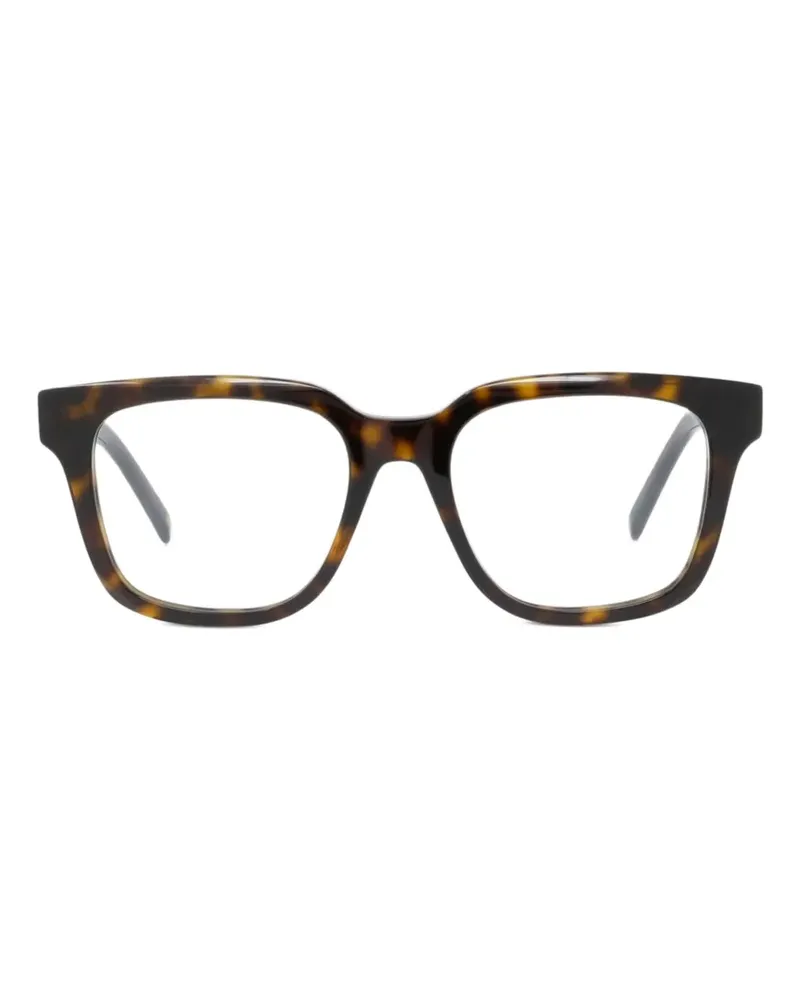 Givenchy Brille mit eckigem Gestell - Braun Braun
