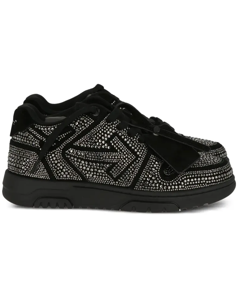 OFF-WHITE Out Of Office Strass sneakers - Schwarz Schwarz
