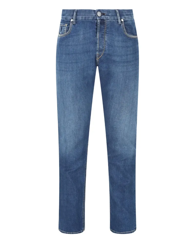Hand Picked Ravello straight trousers - Blau Blau