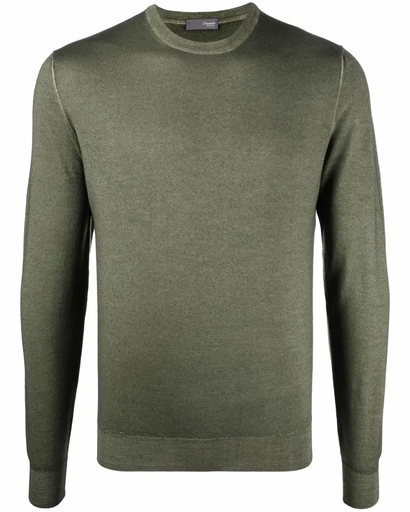 Drumohr  Strickpullover mit Rundhalsausschnitt - Grün Grün