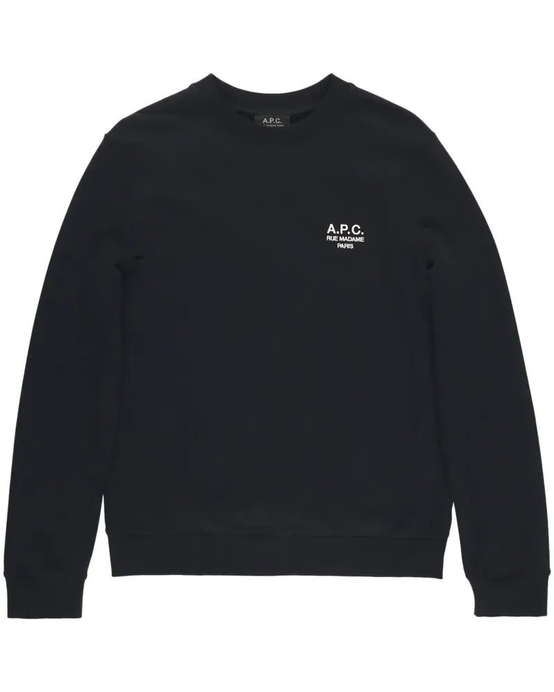 A.P.C. Rider Sweatshirt mit Logo-Stickerei - Schwarz Schwarz