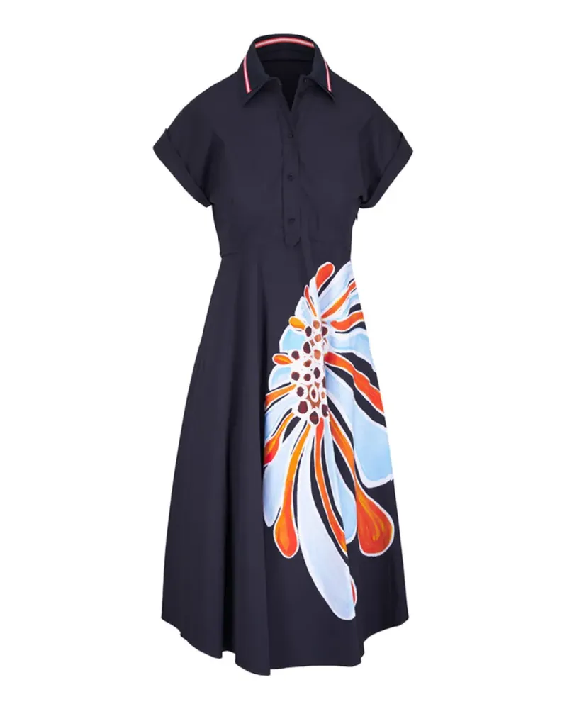 Dorothee Schumacher floral-print shirt dress - Blau Blau