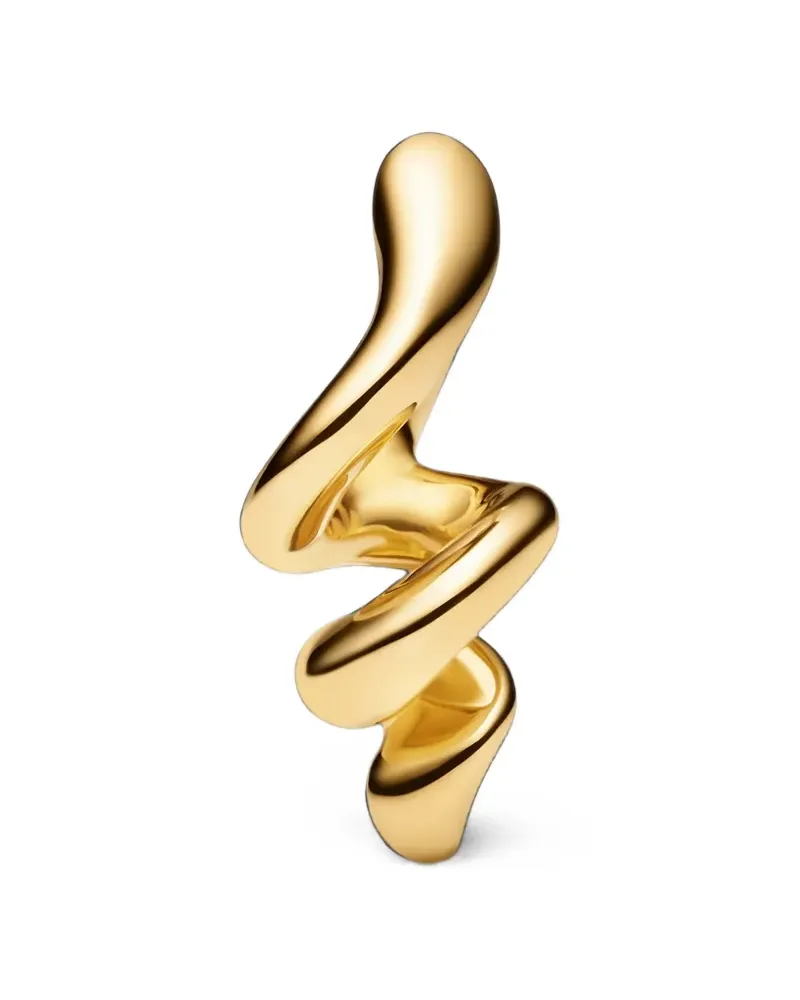 Maria Black Coil Huggie Ohrring - Gold Gold